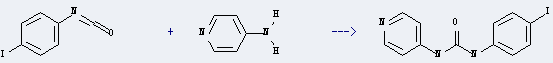 Benzene,1-iodo-4-isocyanato- can be used to produce 1-(4-iodo-phenyl)-3-pyridin-4-yl-urea with pyridin-4-ylamine.